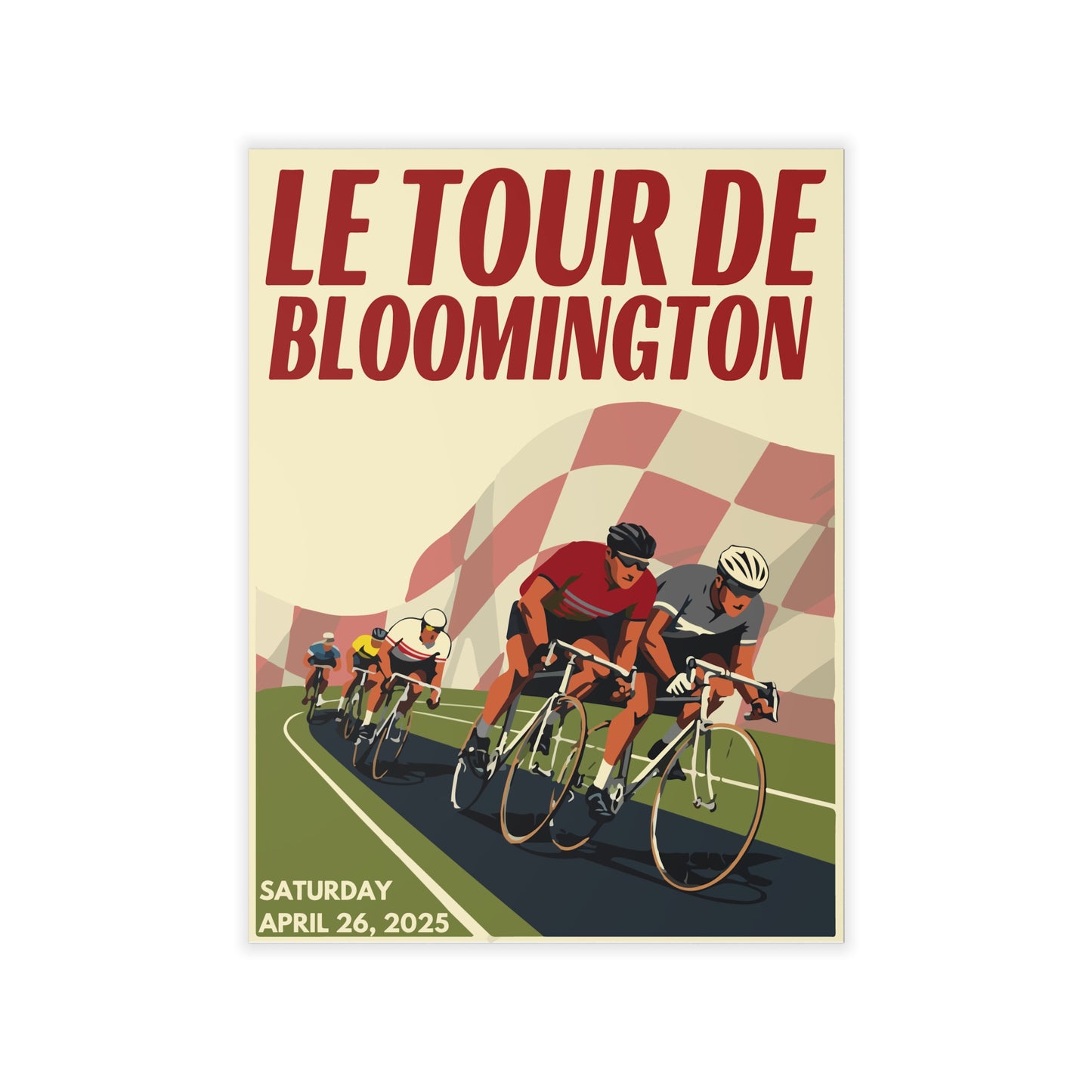 Le Tour de Bloomington Wall Decal