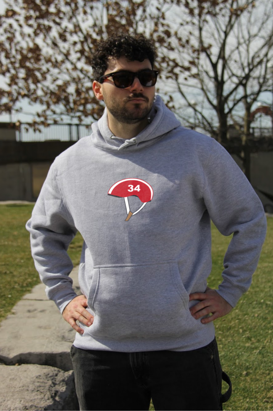 1979 "34" Bike Helmet Hoodie