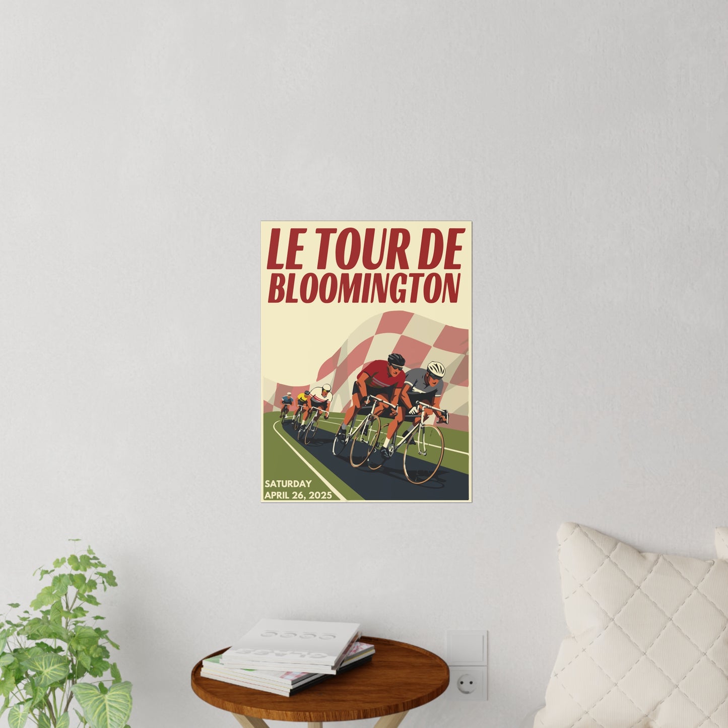 Le Tour de Bloomington Wall Decal