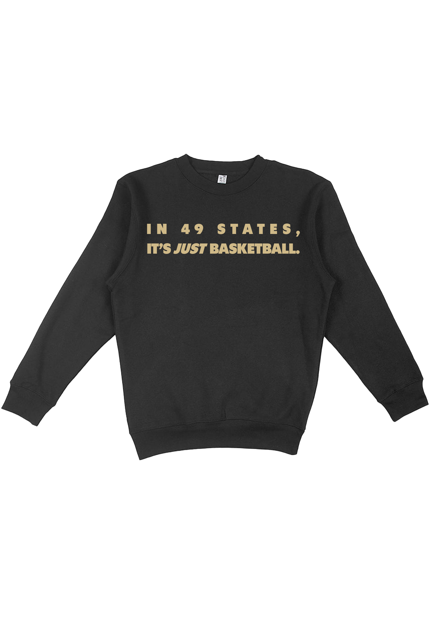 In 49 States (Black And Gold) Crewneck
