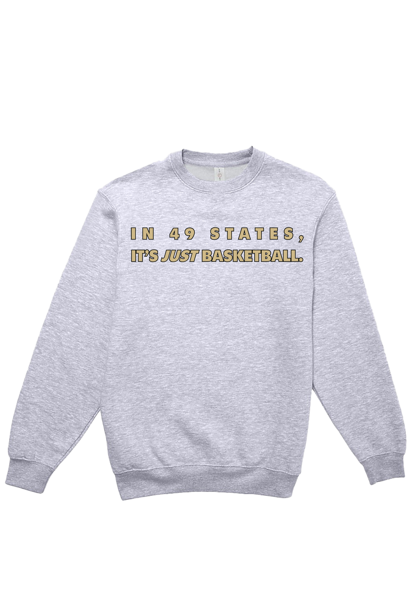 In 49 States (Black And Gold) Crewneck