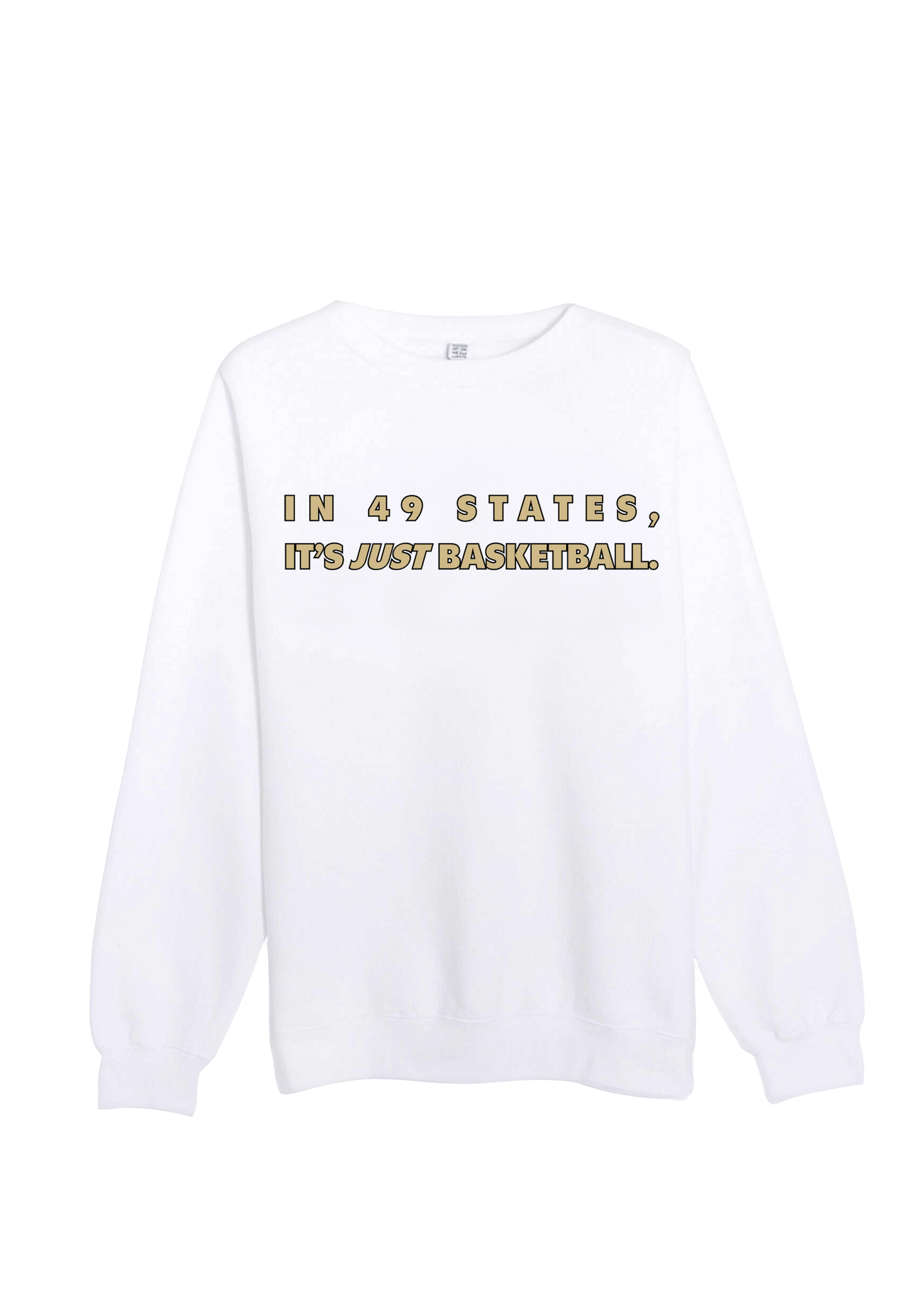 In 49 States (Black And Gold) Crewneck