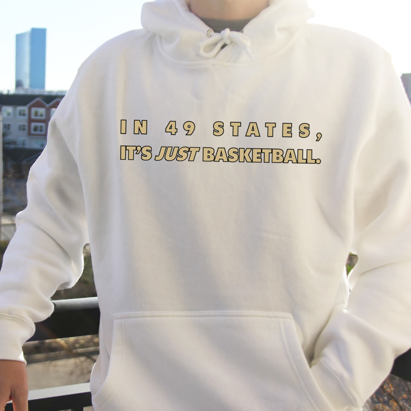 In 49 States (Black and Gold) Hoodie