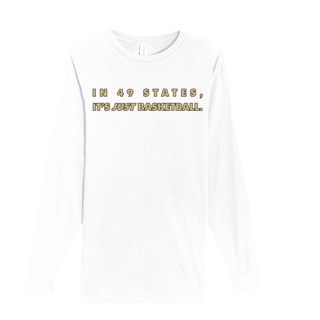 In 49 States (Black and Gold) Long Sleeve