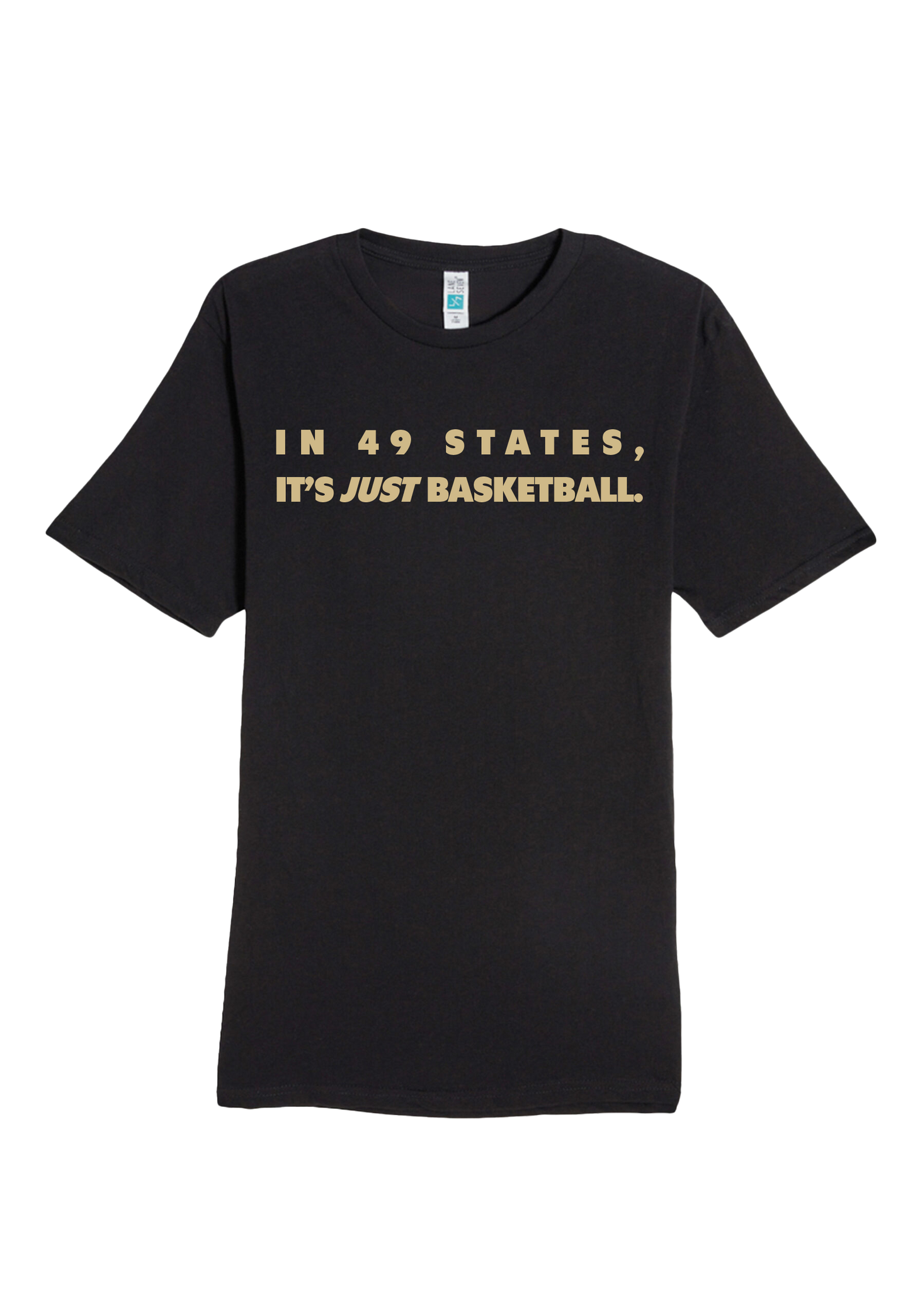 In 49 States (Black and Gold) T-shirt