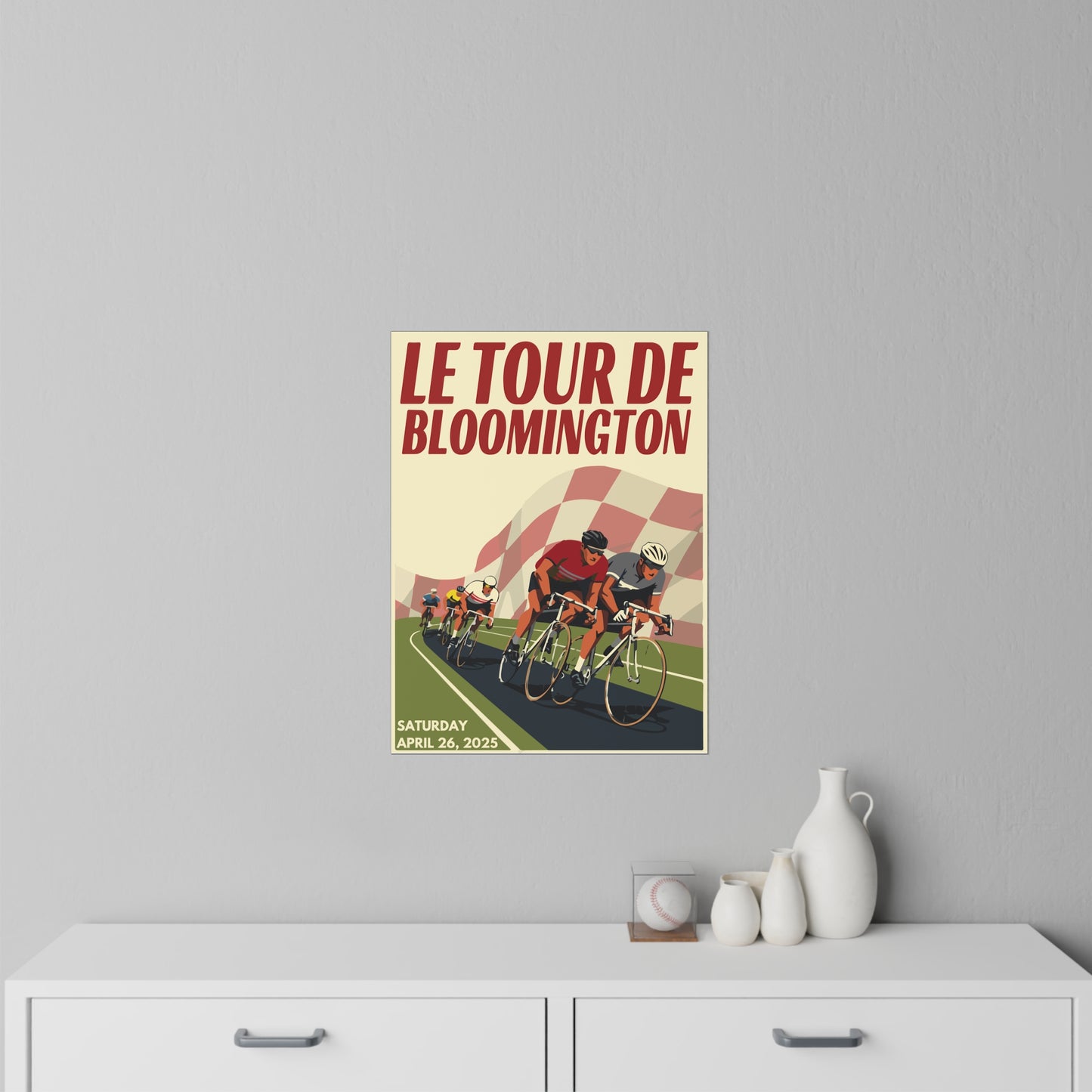 Le Tour de Bloomington Wall Decal