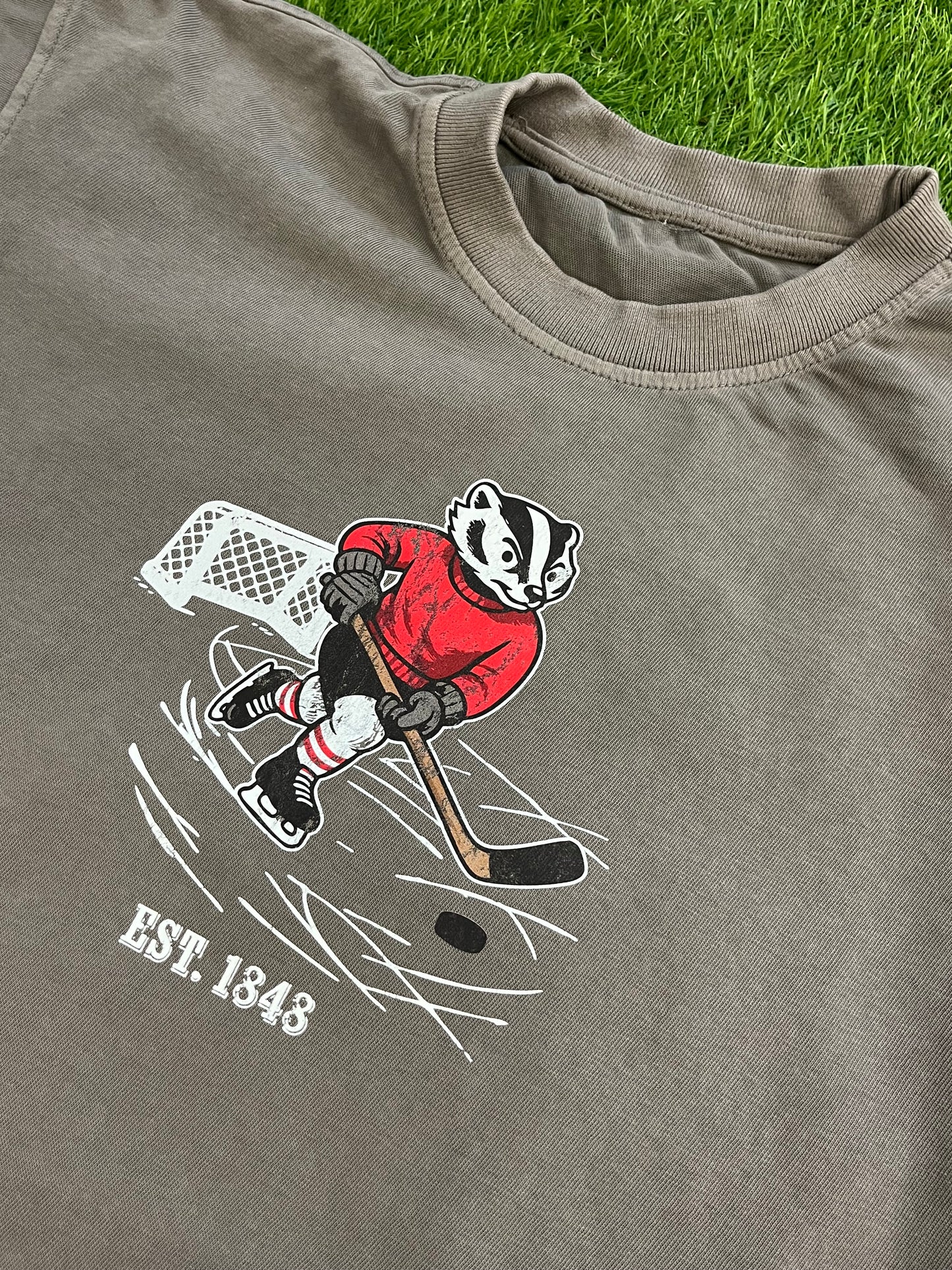 Oversized Badger Hockey T-Shirt
