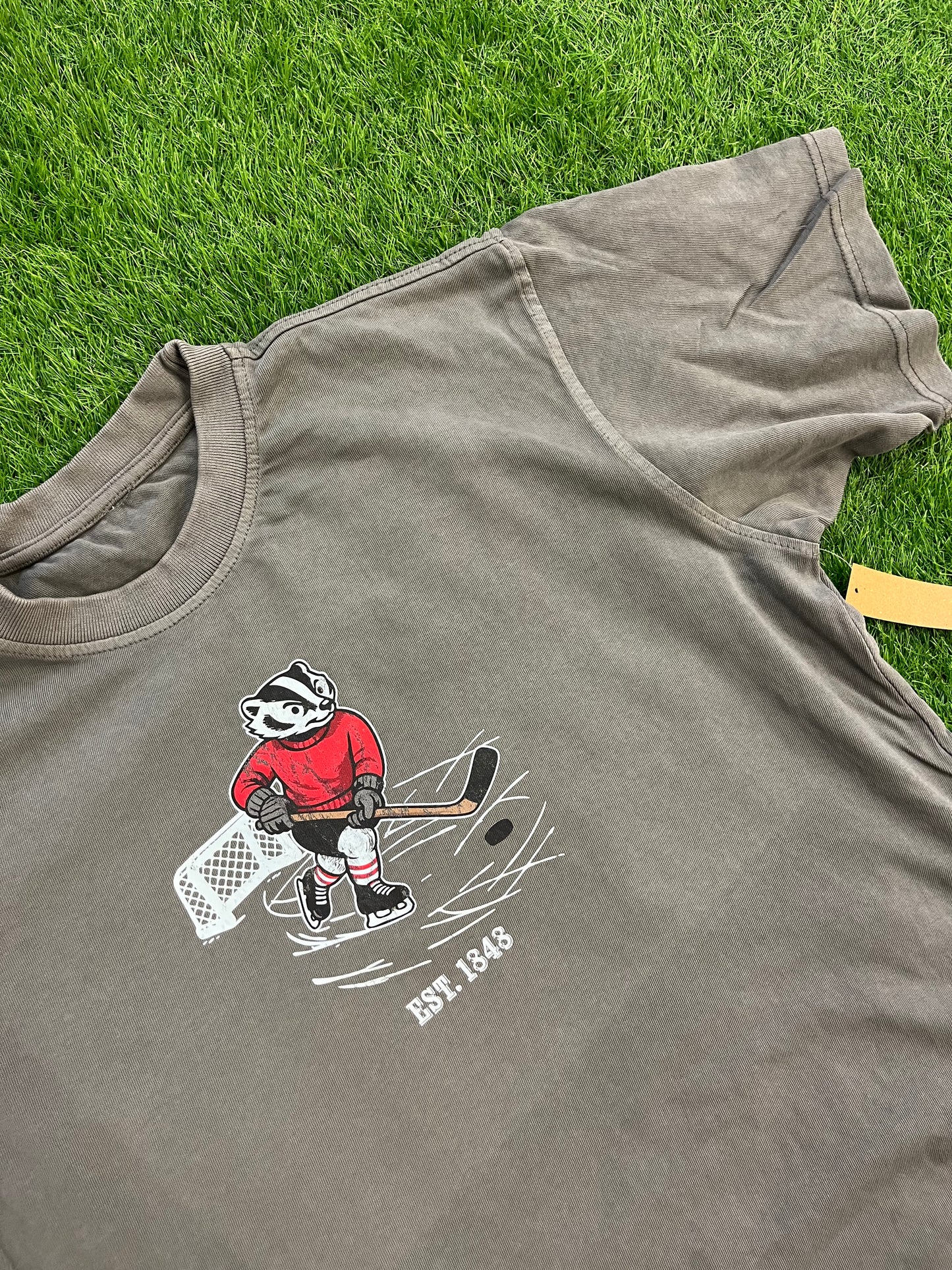Oversized Badger Hockey T-Shirt