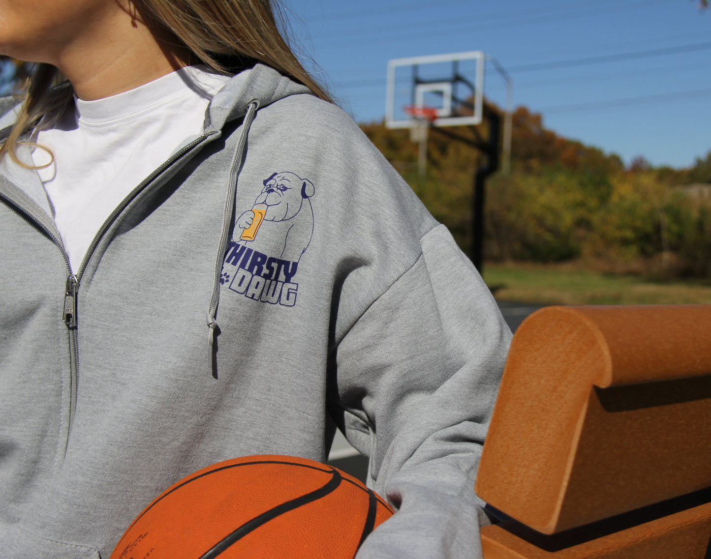 Thirsty Dawg Full Zip-Up Hoodie
