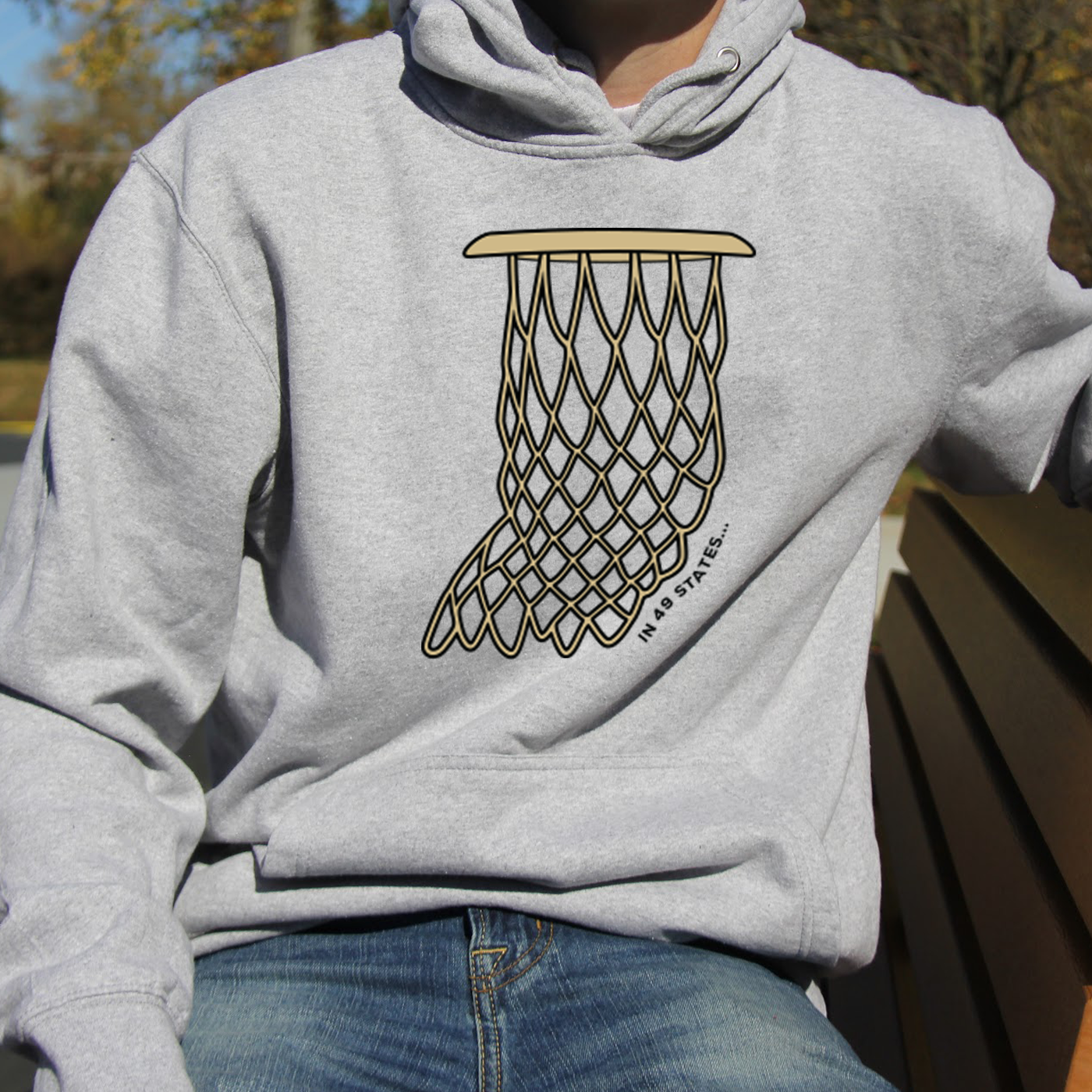 Indiana Net (Black and Gold) Hoodie