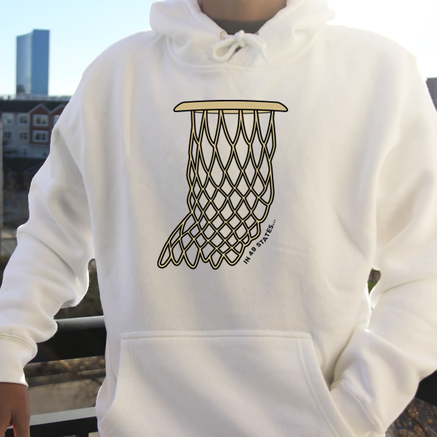 Indiana Net (Black and Gold) Hoodie