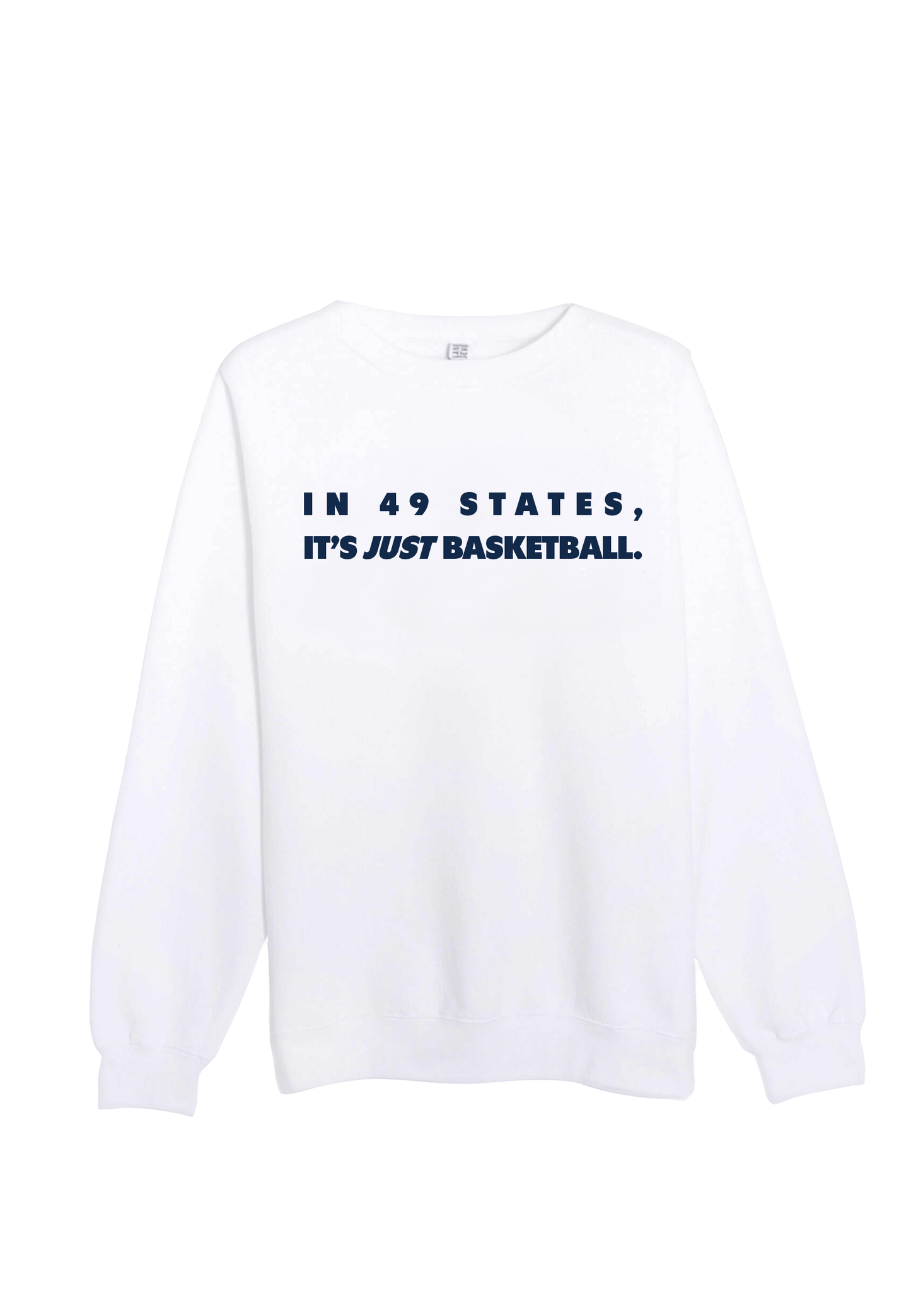 In 49 States (Navy and White) Crewneck