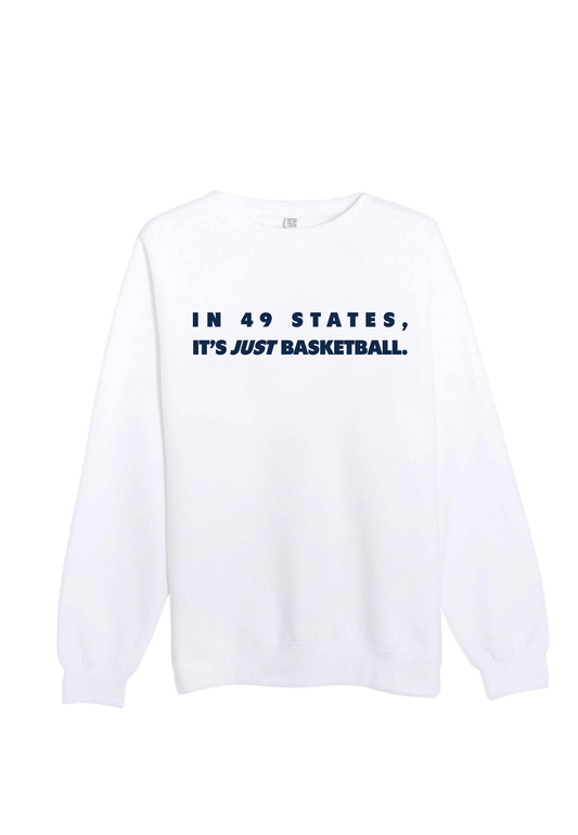 In 49 States (Navy and White) Crewneck