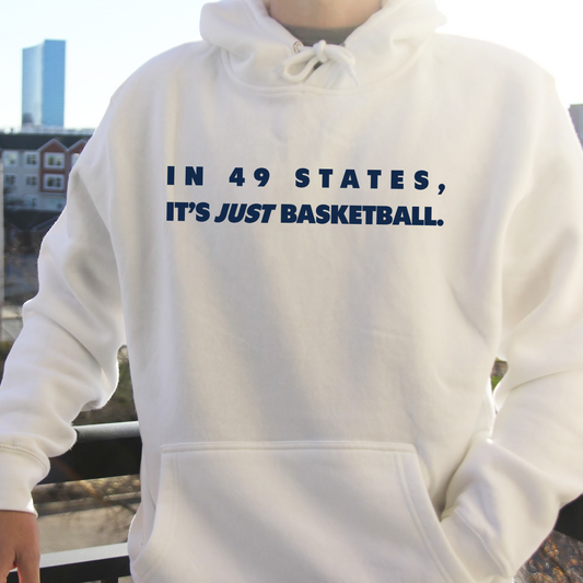 In 49 States (Navy and White) Hoodie