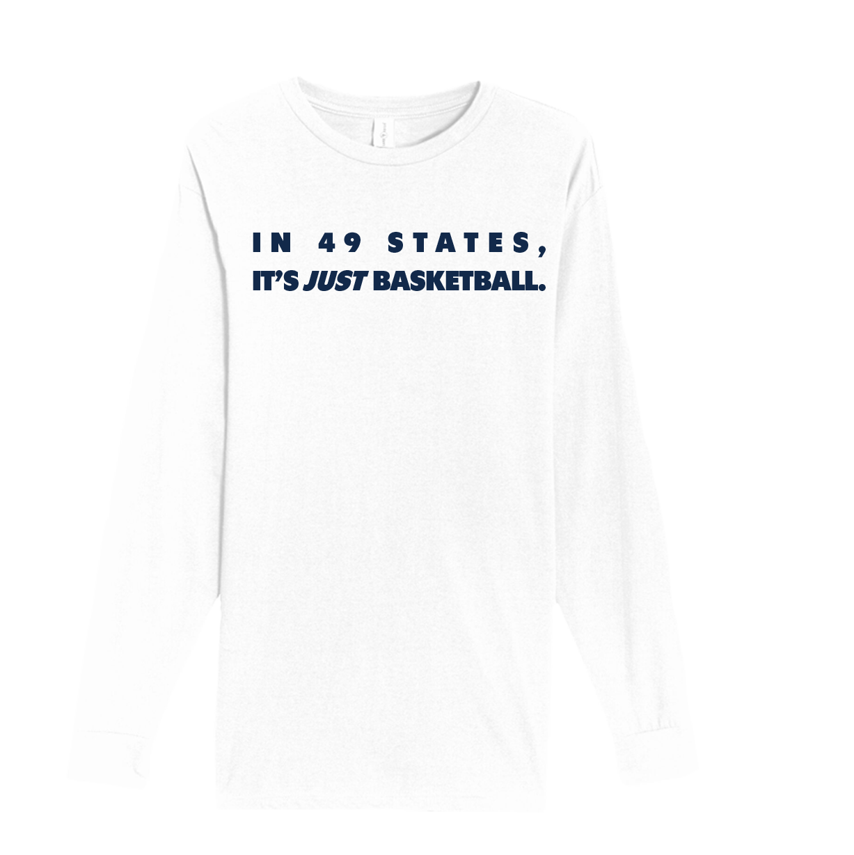 In 49 States (Navy and White) Long Sleeve