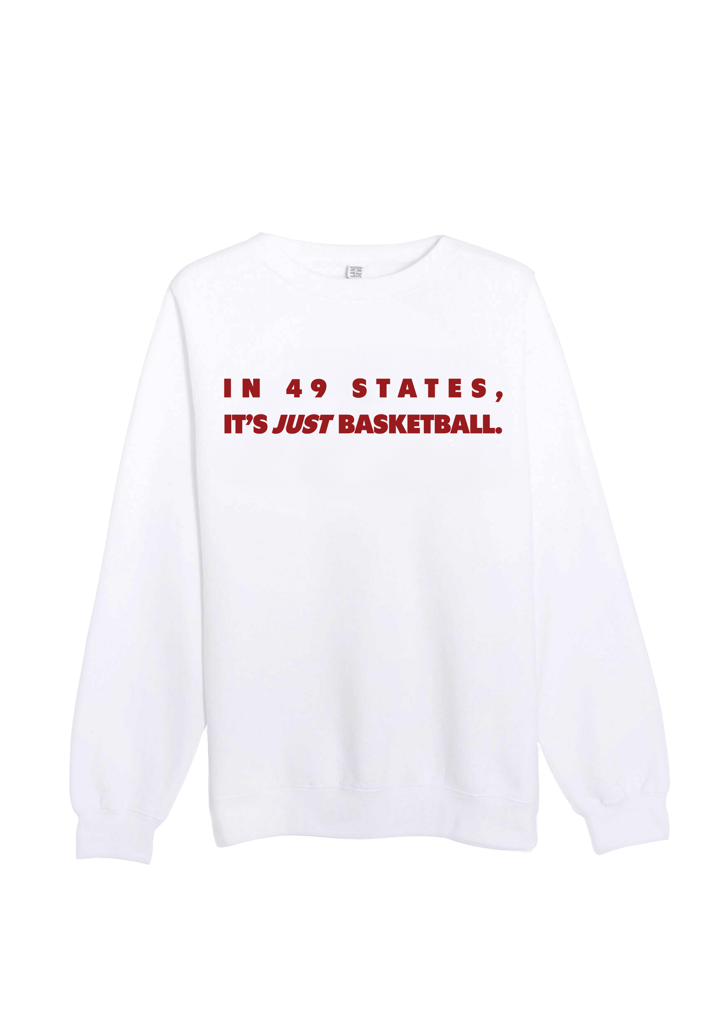 In 49 States (Red and White) Crewneck