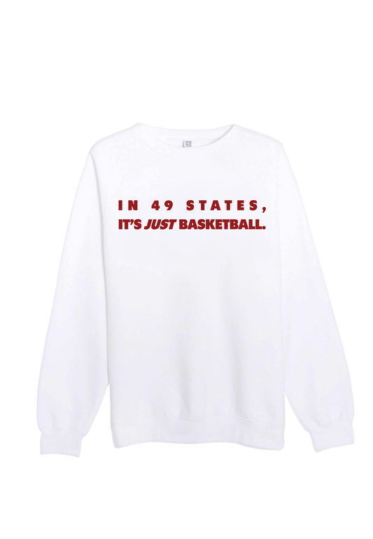 In 49 States (Red and White) Crewneck