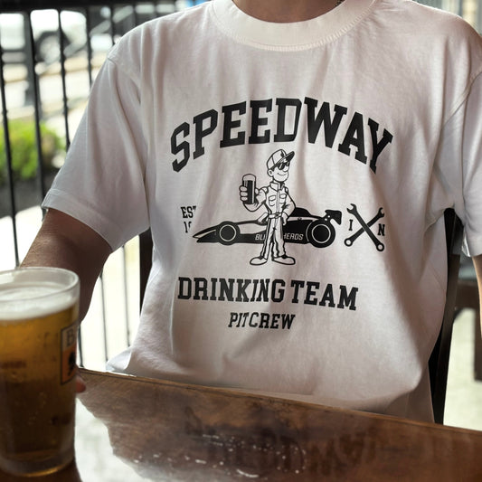 Oversized "Speedway Drinking Team" T-Shirt
