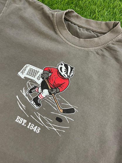Oversized Badger Hockey T-Shirt