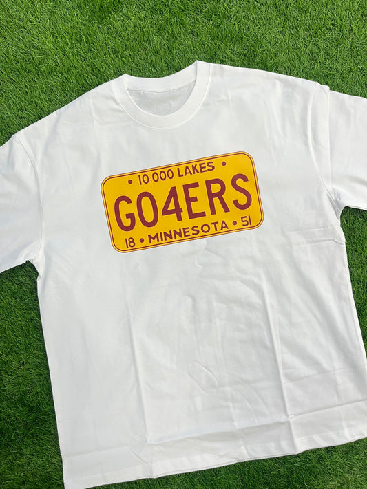 Oversized Minneapolis License Plate T-Shirt
