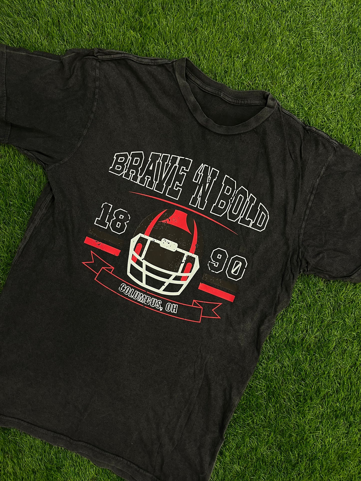 Mineral Wash "Brave 'N Bold" T-Shirt