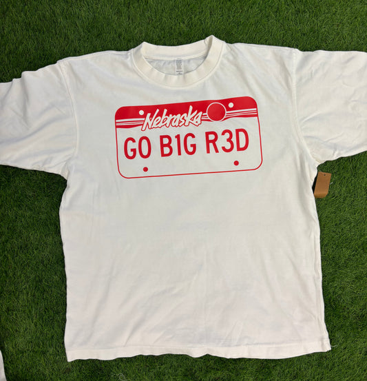 Oversized Lincoln License Plate T-Shirt