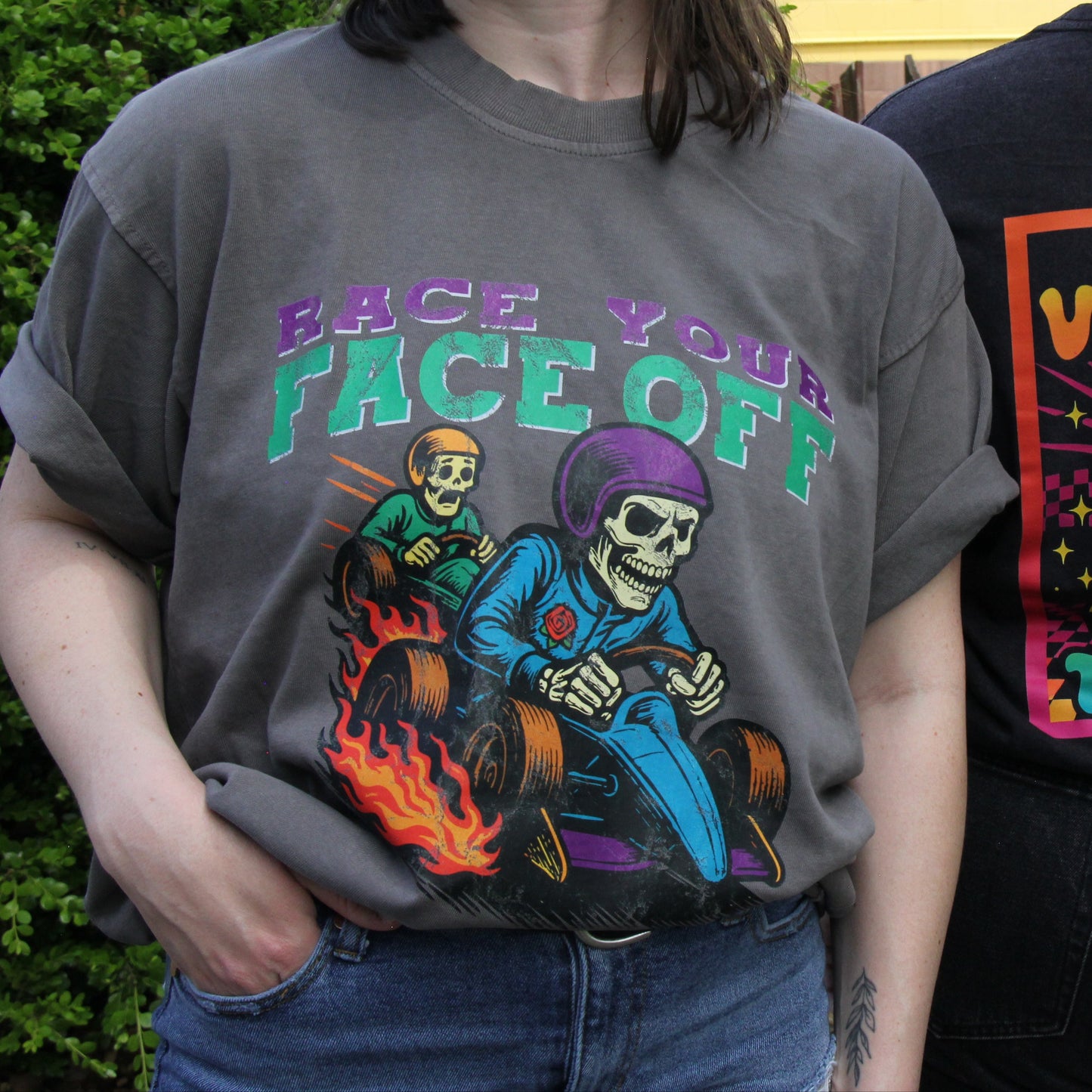 Oversized "Race Your Face Off" T-Shirt