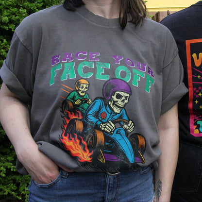 Oversized "Race Your Face Off" T-Shirt