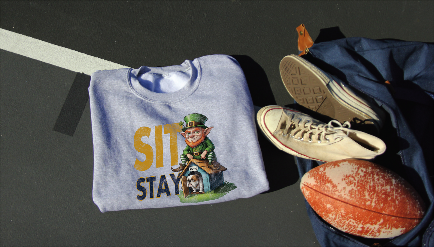 Sit. Stay. Playoff Crewneck