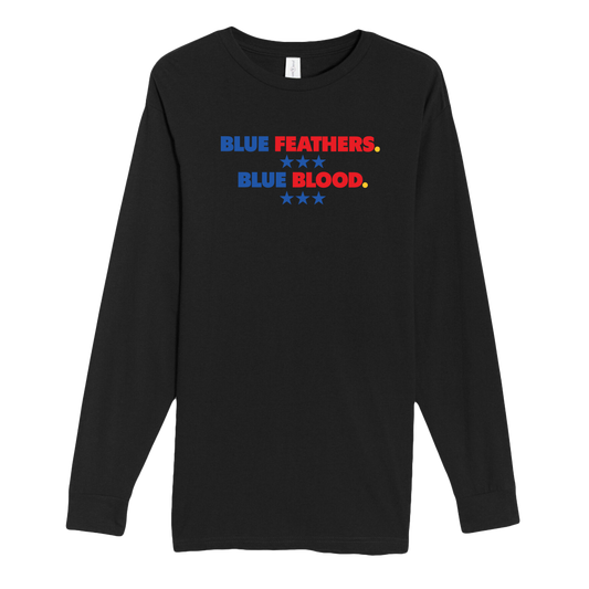 Blue Feathers, Blue Bloods Long Sleeve