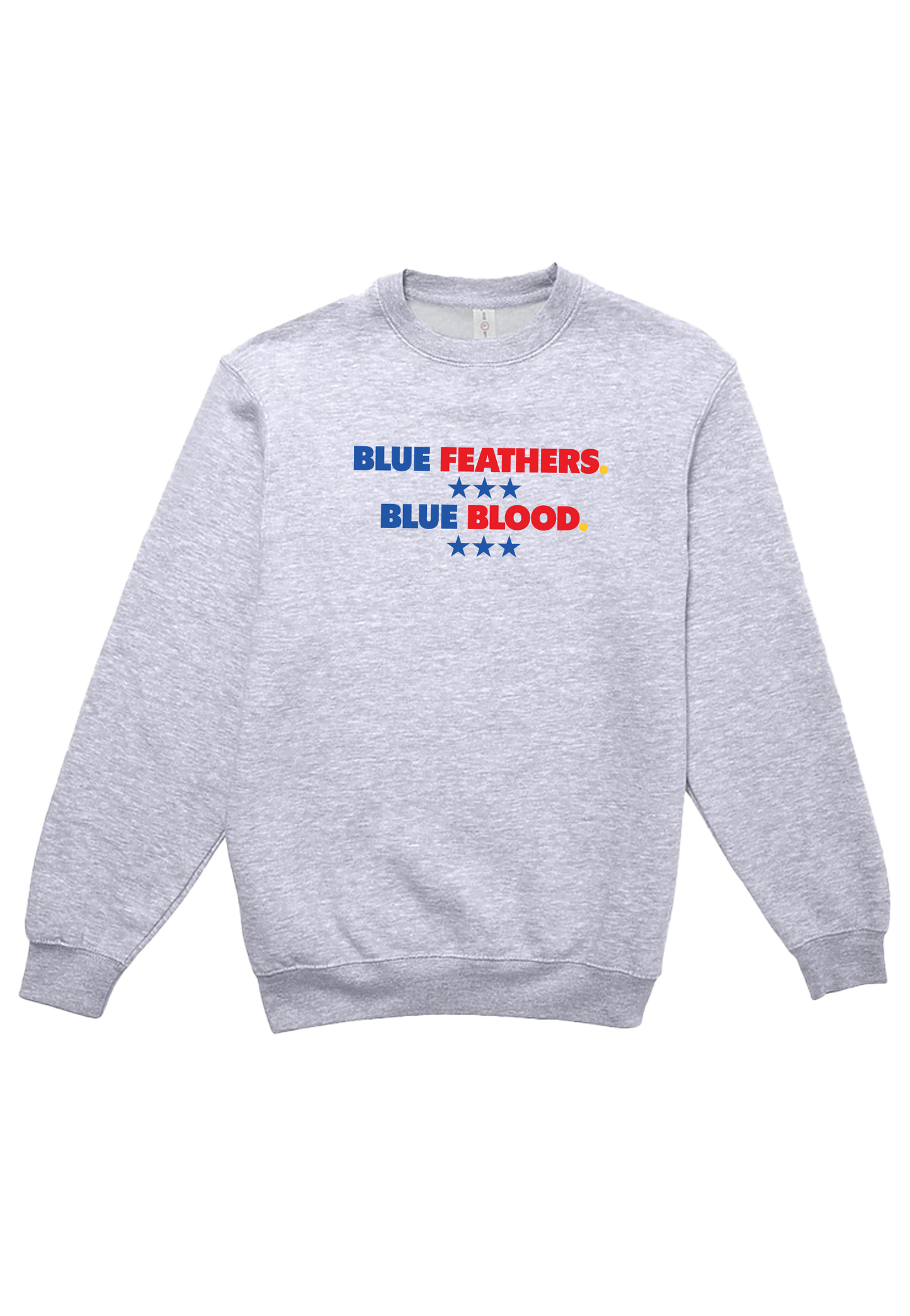 Blue Feathers, Blue Blood Crewneck