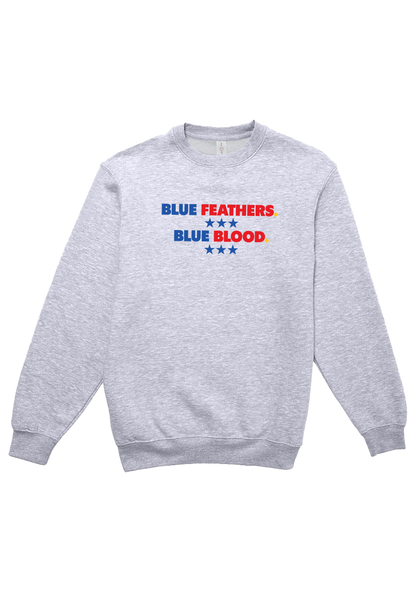 Blue Feathers, Blue Blood Crewneck