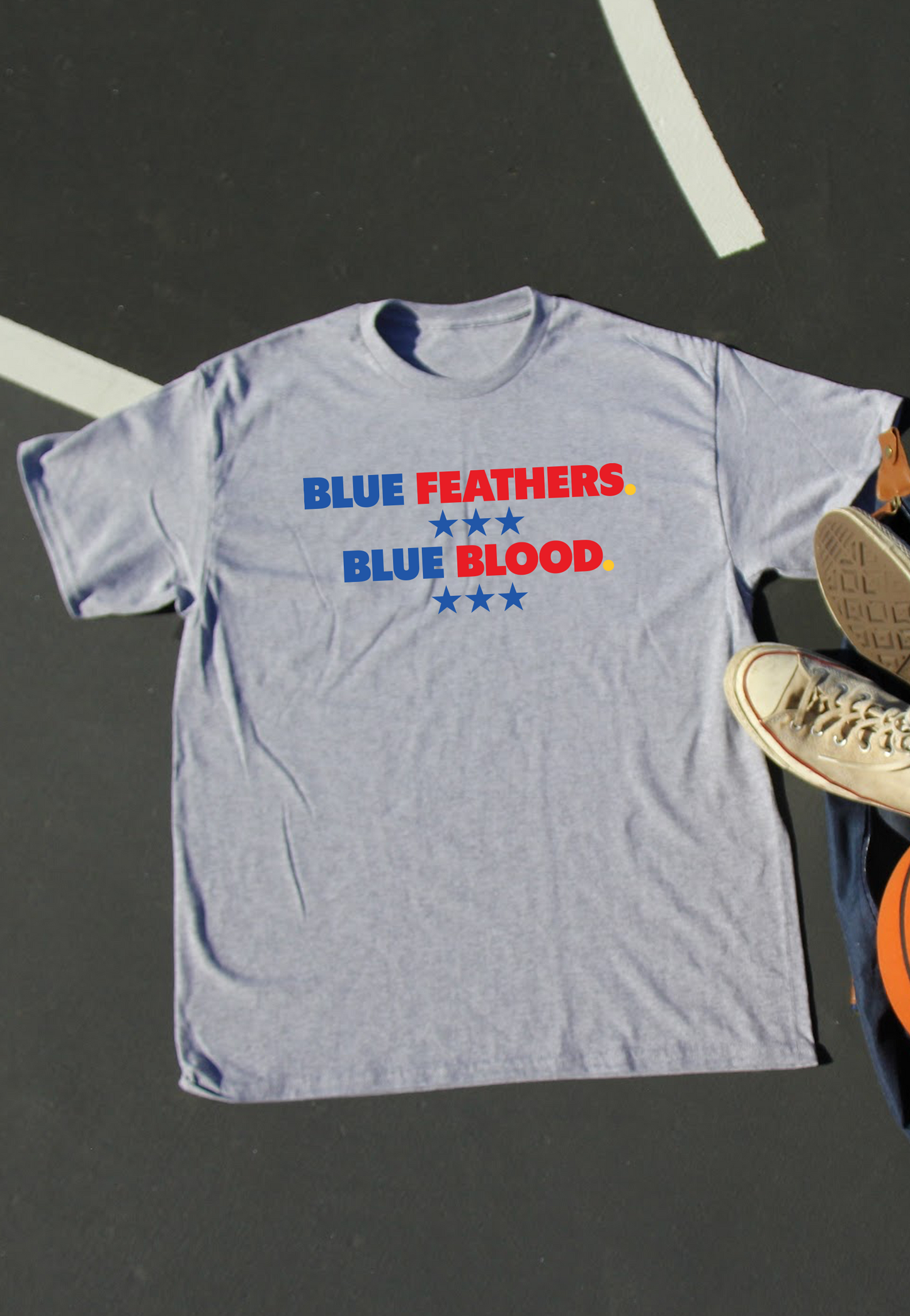 Blue Feathers, Blue Blood T-Shirt