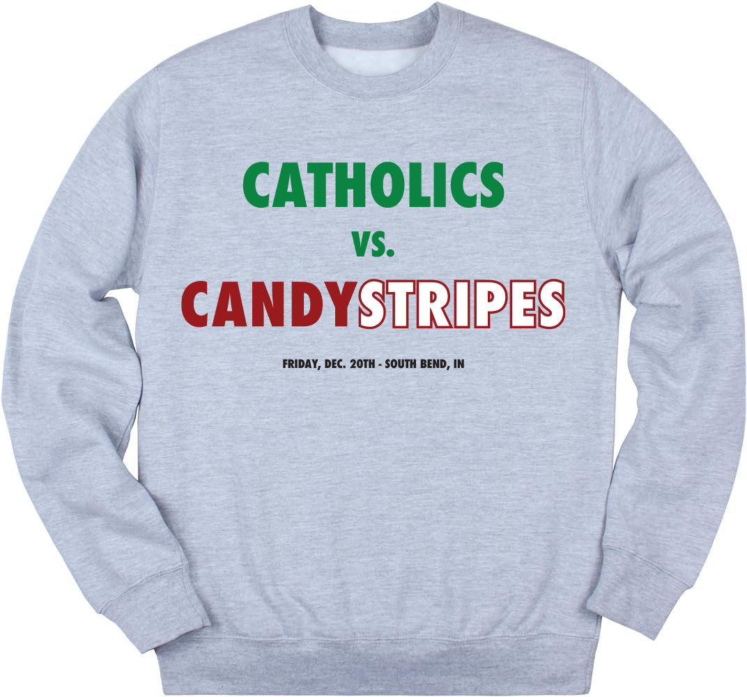 Catholics vs. Candystripes Crewneck