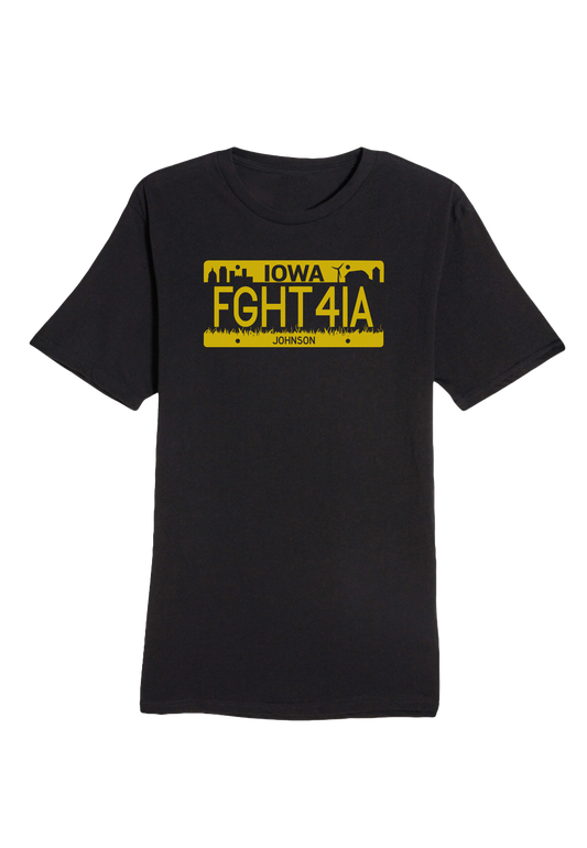 Standard Fit Iowa City License Plate T-Shirt