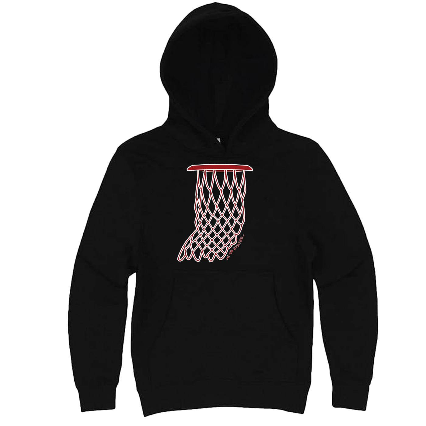 Indiana Net (Red and White) Hoodie