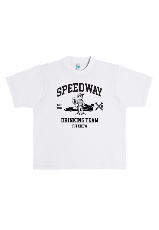 Oversized Speedway Drinking Team T-Shirt