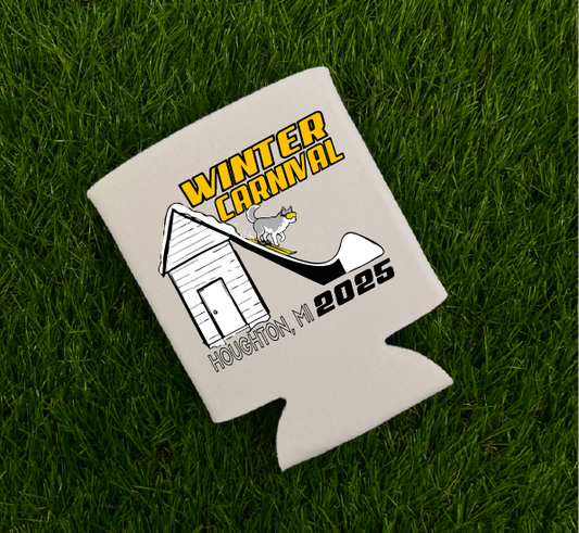 Winter Carnival Ski Ramp Koozie